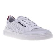 Sneaker in white perforated calfskin Baldinini , White , Heren