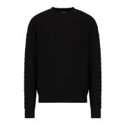 Sweatshirts Emporio Armani , Black , Heren