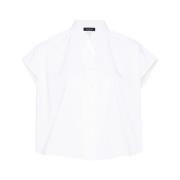 Witte Katoenen Poplin Shirt Fabiana Filippi , White , Dames
