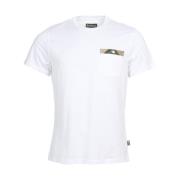 Durness Pocket T-shirt Barbour , White , Heren