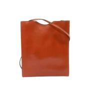 Pre-owned Leather shoulder-bags Hermès Vintage , Brown , Dames