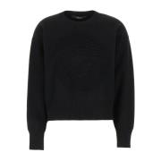 Round-neck Knitwear Versace , Black , Dames