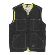Zwarte Streetwear Unit Vest CAT , Multicolor , Heren