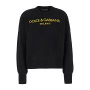 Round-neck Knitwear Dolce & Gabbana , Black , Dames