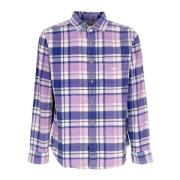 Paarse Roos Multi Cord Geweven Shirt Obey , Multicolor , Heren