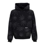 Plantlife Fleece Hoodie Zwart Streetwear HUF , Black , Heren