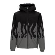 Zwarte Layer Jas Streetwear Stijl Octopus , Multicolor , Heren