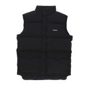Zwarte Puff Vest Streetwear Jas Man Iuter , Black , Heren