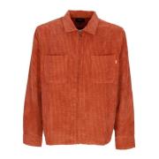 Cornelius Zip Shirt Roest Streetwear HUF , Orange , Heren