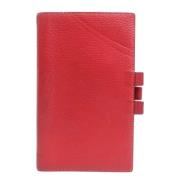 Pre-owned Leather wallets Hermès Vintage , Red , Dames