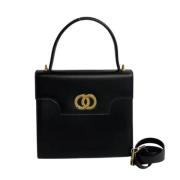 Pre-owned Leather handbags Celine Vintage , Black , Dames