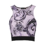 Sleeveless Tops Versace Jeans Couture , Purple , Dames