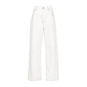 Wide Jeans Jacquemus , White , Dames