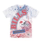 NFL Burst Tee Wit Teamkleuren Mitchell & Ness , Multicolor , Heren
