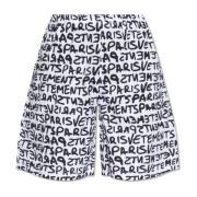 Shorts met logo Vetements , White , Heren