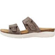 Flat Sandals Clarks , Gray , Dames