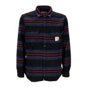 Oregon Shirt Jacket Starco Streep/Zwart Carhartt Wip , Multicolor , He...