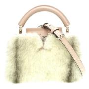 Pre-owned Fur handbags Louis Vuitton Vintage , White , Dames