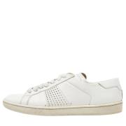 Pre-owned Leather sneakers Yves Saint Laurent Vintage , White , Dames