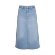 Denim Skirts Part Two , Blue , Dames