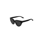 Zwarte Frame Grijze Lens Zonnebril Balenciaga , Black , Dames