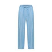 Straight Trousers Part Two , Blue , Dames