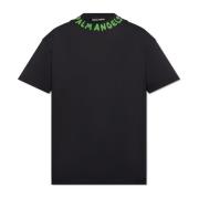 T-shirt met logo Palm Angels , Black , Heren