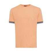 Korte mouw T-shirt J9037-1222 Genti , Orange , Heren