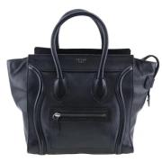 Pre-owned Leather handbags Celine Vintage , Black , Dames