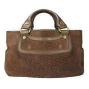Pre-owned Suede handbags Celine Vintage , Brown , Dames
