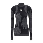 Long Sleeve Tops Palm Angels , Black , Dames