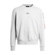 Witte Sabre Sweatshirt met Applicatie Parajumpers , Gray , Heren