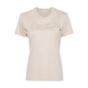 T-Shirts Moncler , Beige , Dames