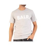 Straight T-Shirt Balr. , Gray , Heren