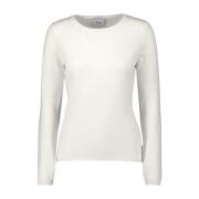 Round-neck Knitwear Allude , White , Dames