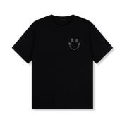 Rhinestone Dames Gebreid T-shirt Refined Department , Black , Dames