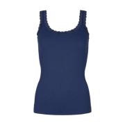 Mouwloze Top Frida Rib Tim & Simonsen , Blue , Dames