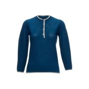 Pre-owned Wool tops Hermès Vintage , Blue , Dames