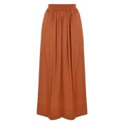 Midi Skirts Twinset , Orange , Dames