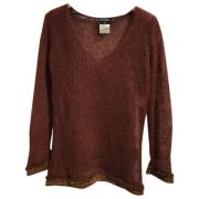 Pre-owned Wool tops Chanel Vintage , Red , Dames
