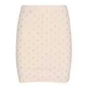 Burro Mini Rok Elisabetta Franchi , Beige , Dames