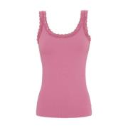 Mouwloze Top Frida Rib Tim & Simonsen , Pink , Dames