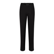 Zwarte Straight Broek EcoVero Kwaliteit LauRie , Black , Dames