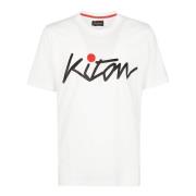 T-Shirts Kiton , White , Heren