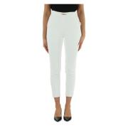 Trousers Elisabetta Franchi , White , Dames