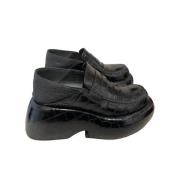 Pre-owned Leather sneakers Loewe Pre-owned , Black , Dames