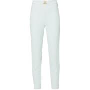 Blauwe Stretch Crepe Broek Elisabetta Franchi , Blue , Dames