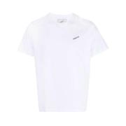 Logo Print Katoenen T-Shirt Coperni , White , Heren