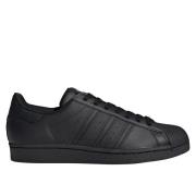 Superstar 2.0 Zwarte Leren Sneakers Adidas , Black , Heren