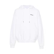 Sweatshirt met geborduurd logo Off White , White , Heren